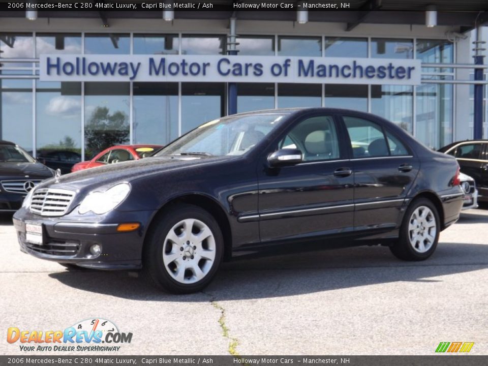 2006 Mercedes-Benz C 280 4Matic Luxury Capri Blue Metallic / Ash Photo #1