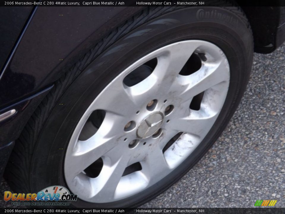 2006 Mercedes-Benz C 280 4Matic Luxury Capri Blue Metallic / Ash Photo #5