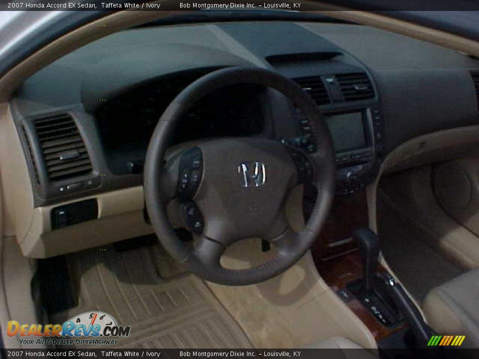 2007 Honda Accord EX Sedan Taffeta White / Ivory Photo #5