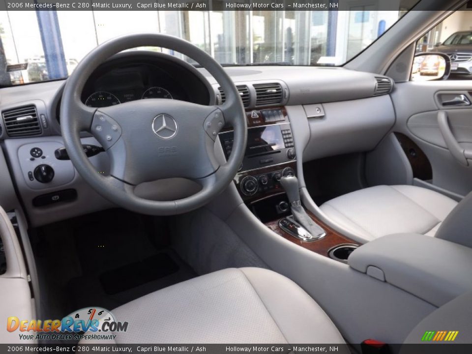 2006 Mercedes-Benz C 280 4Matic Luxury Capri Blue Metallic / Ash Photo #8