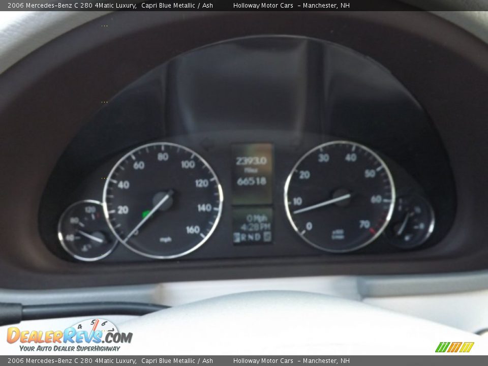 2006 Mercedes-Benz C 280 4Matic Luxury Capri Blue Metallic / Ash Photo #10
