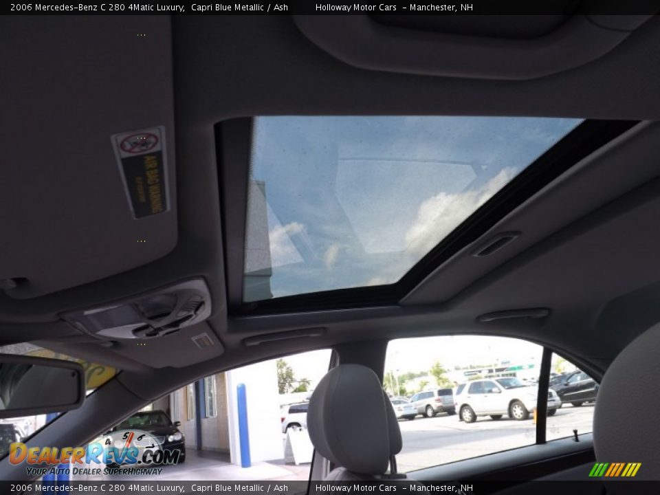 2006 Mercedes-Benz C 280 4Matic Luxury Capri Blue Metallic / Ash Photo #11