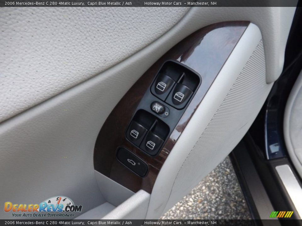 2006 Mercedes-Benz C 280 4Matic Luxury Capri Blue Metallic / Ash Photo #15