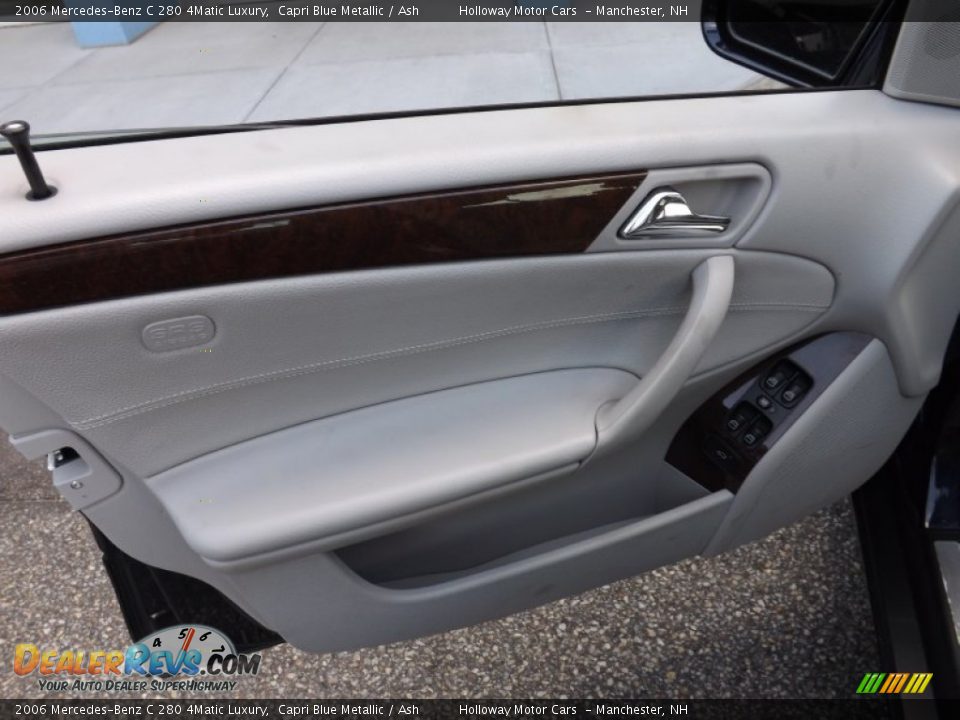 2006 Mercedes-Benz C 280 4Matic Luxury Capri Blue Metallic / Ash Photo #16