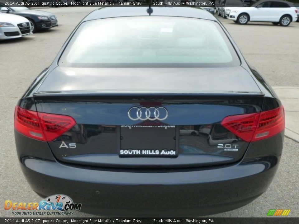 2014 Audi A5 2.0T quattro Coupe Moonlight Blue Metallic / Titanium Gray Photo #3