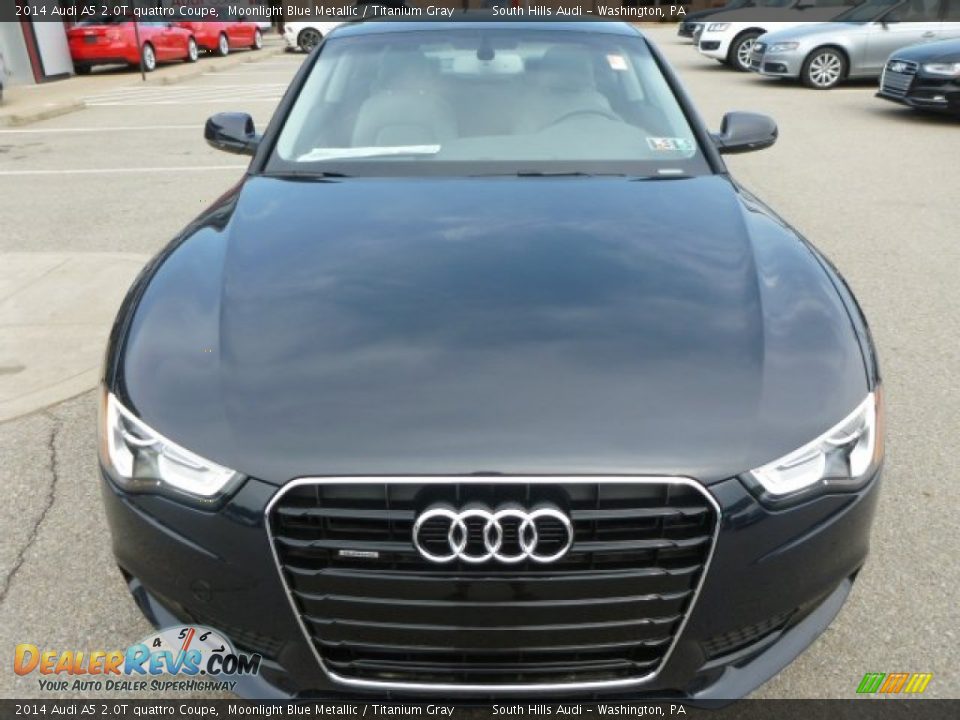 2014 Audi A5 2.0T quattro Coupe Moonlight Blue Metallic / Titanium Gray Photo #6