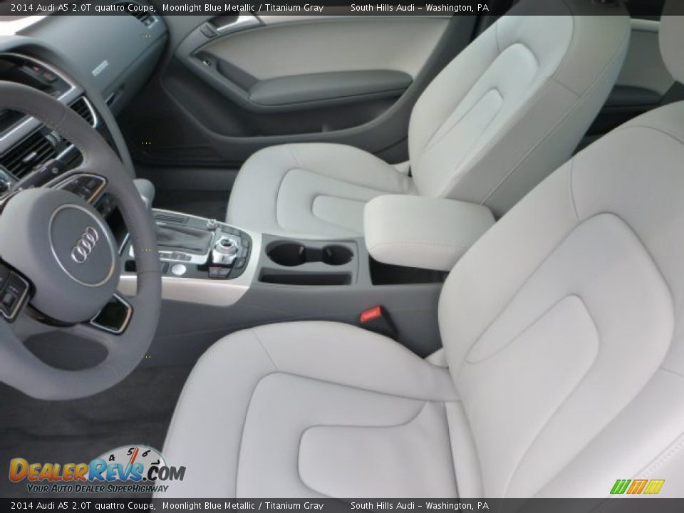 2014 Audi A5 2.0T quattro Coupe Moonlight Blue Metallic / Titanium Gray Photo #8