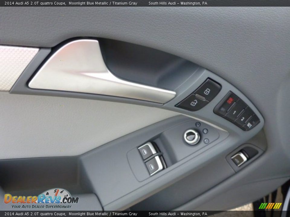 2014 Audi A5 2.0T quattro Coupe Moonlight Blue Metallic / Titanium Gray Photo #11