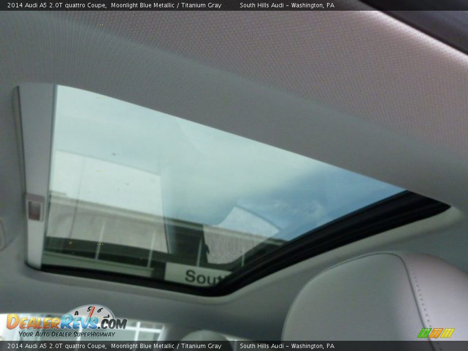2014 Audi A5 2.0T quattro Coupe Moonlight Blue Metallic / Titanium Gray Photo #12