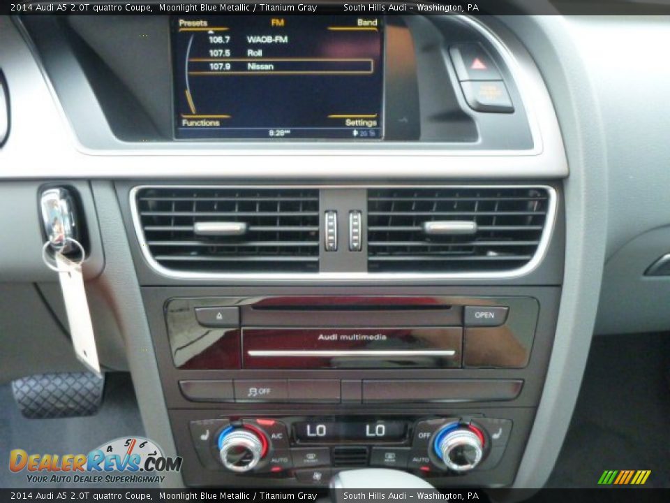 2014 Audi A5 2.0T quattro Coupe Moonlight Blue Metallic / Titanium Gray Photo #14