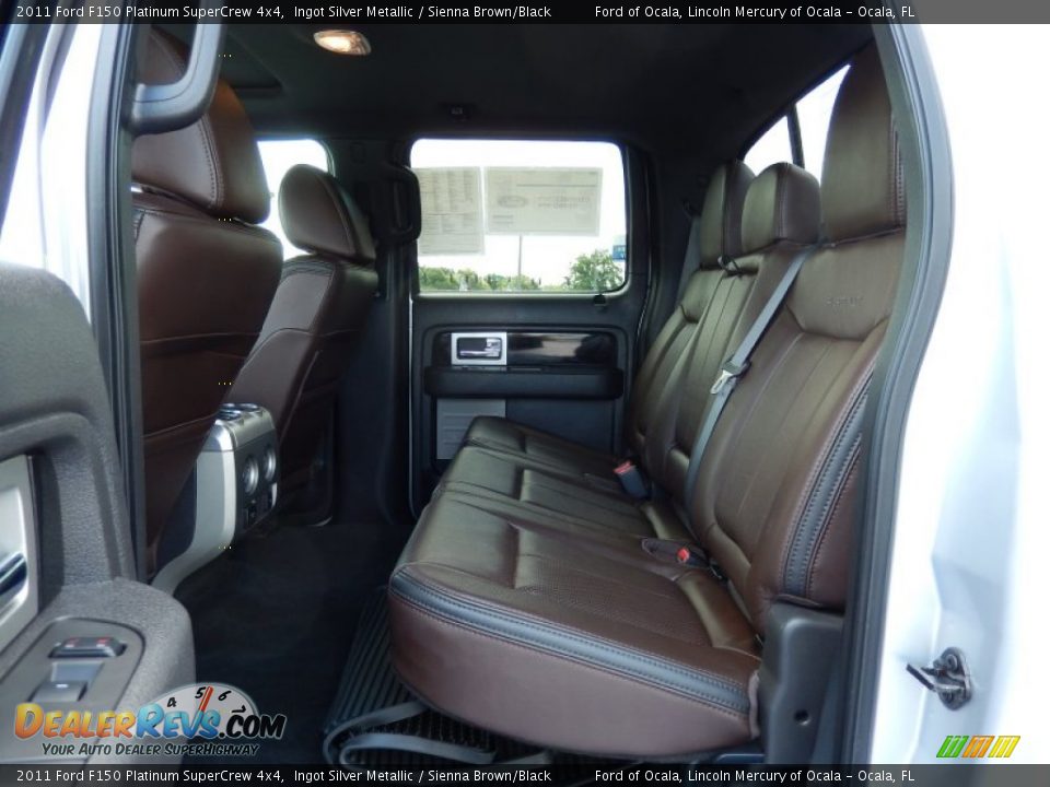 2011 Ford F150 Platinum SuperCrew 4x4 Ingot Silver Metallic / Sienna Brown/Black Photo #16