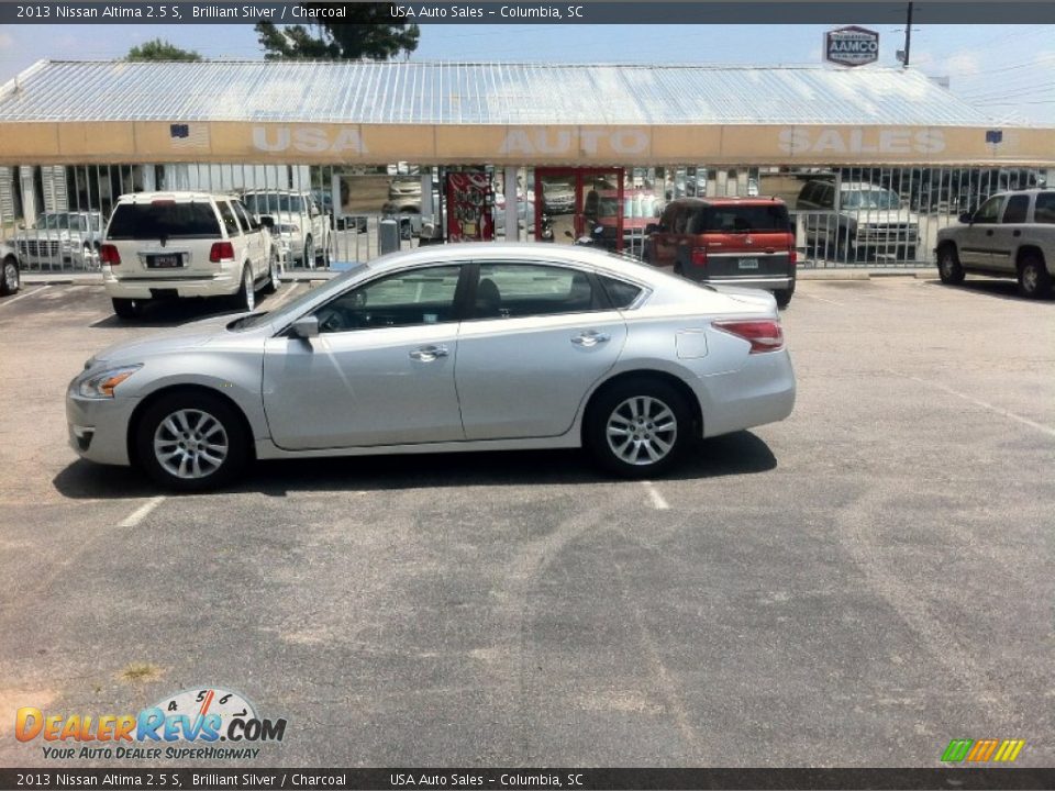 2013 Nissan Altima 2.5 S Brilliant Silver / Charcoal Photo #2