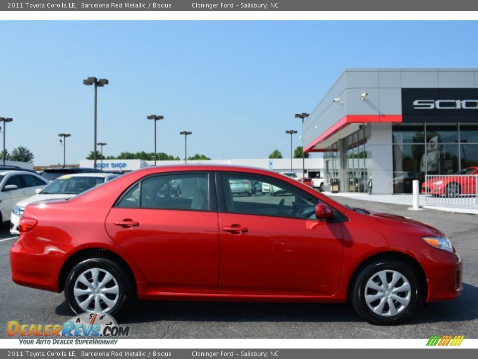 2011 Toyota Corolla LE Barcelona Red Metallic / Bisque Photo #2