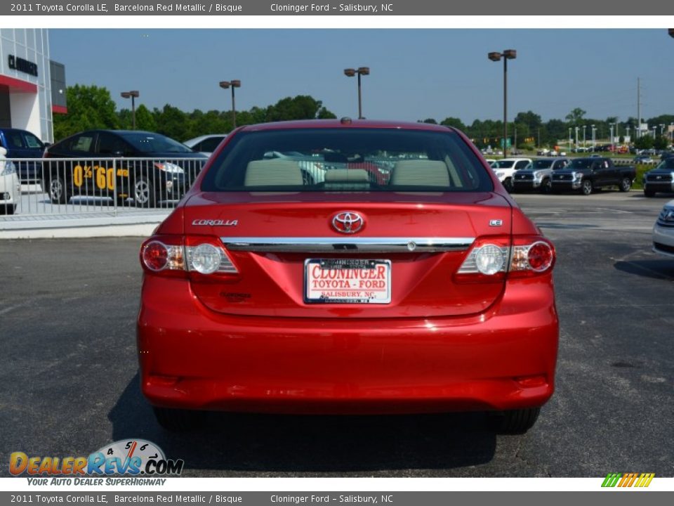 2011 Toyota Corolla LE Barcelona Red Metallic / Bisque Photo #5