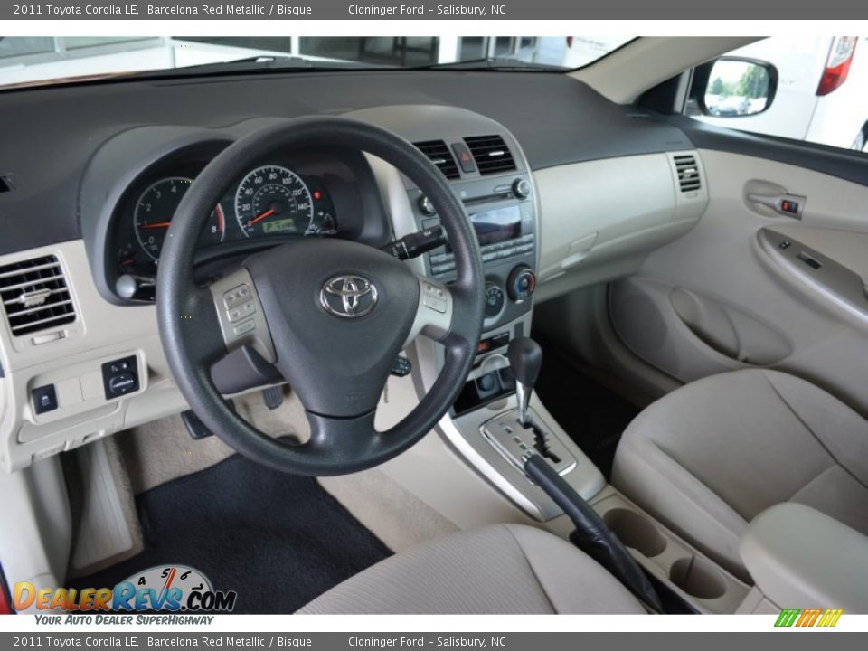 2011 Toyota Corolla LE Barcelona Red Metallic / Bisque Photo #10
