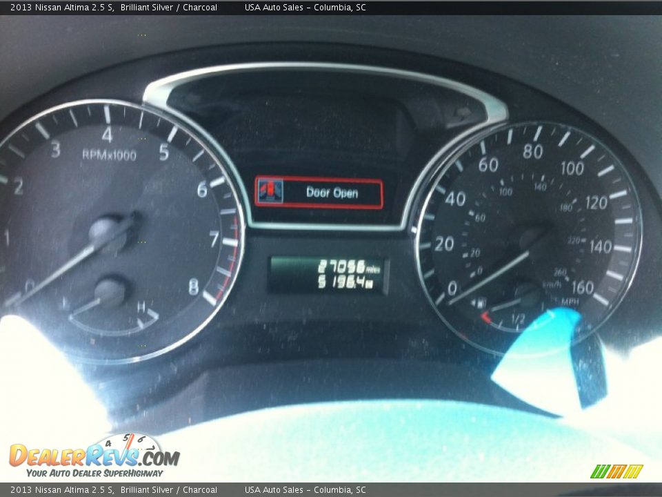 2013 Nissan Altima 2.5 S Brilliant Silver / Charcoal Photo #15