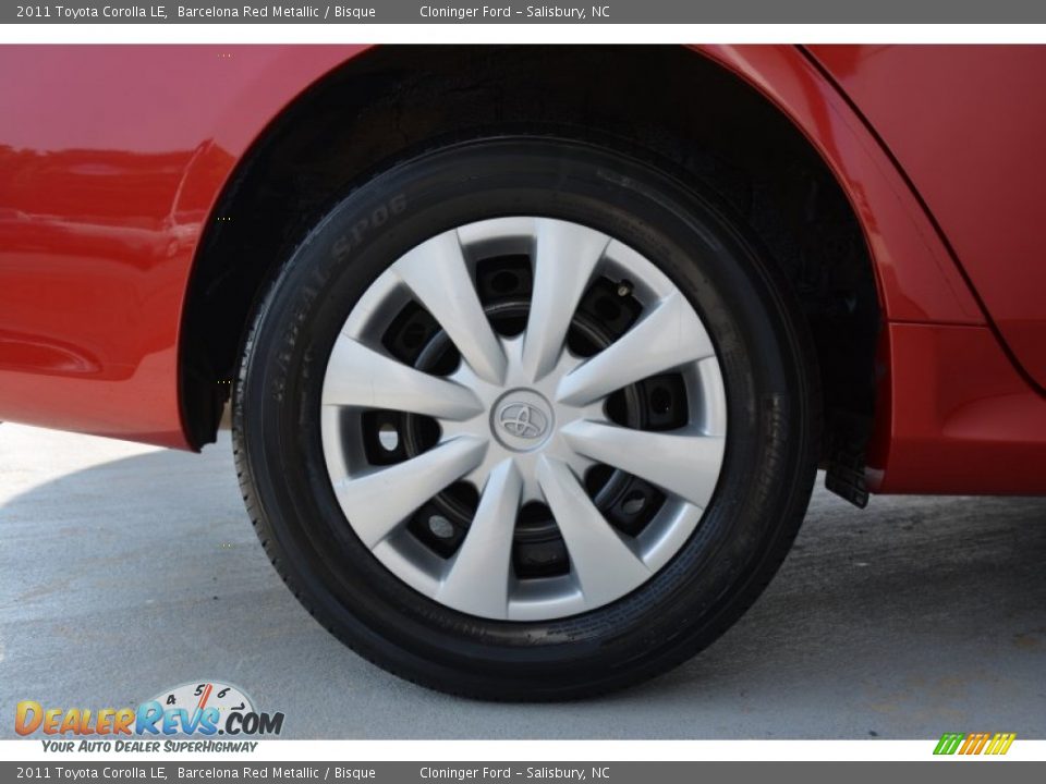2011 Toyota Corolla LE Barcelona Red Metallic / Bisque Photo #17