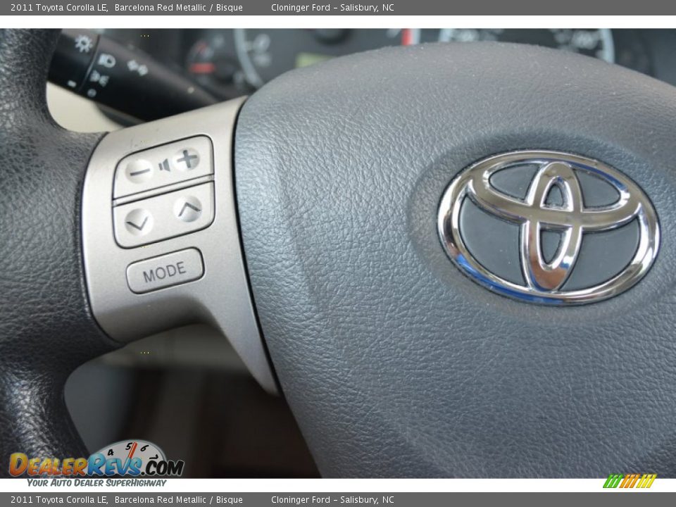 2011 Toyota Corolla LE Barcelona Red Metallic / Bisque Photo #23