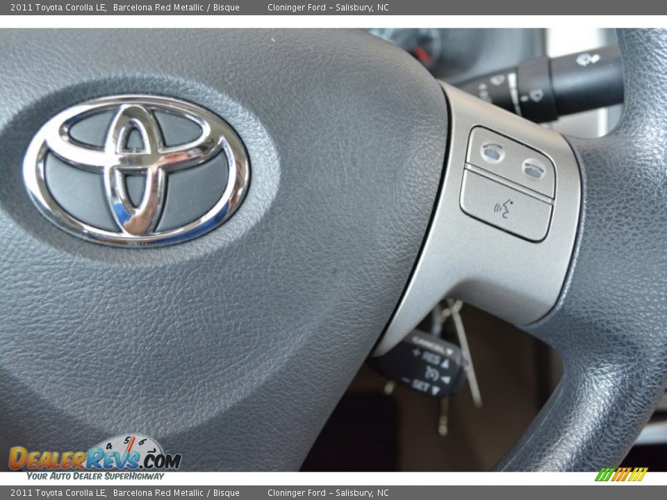 2011 Toyota Corolla LE Barcelona Red Metallic / Bisque Photo #24