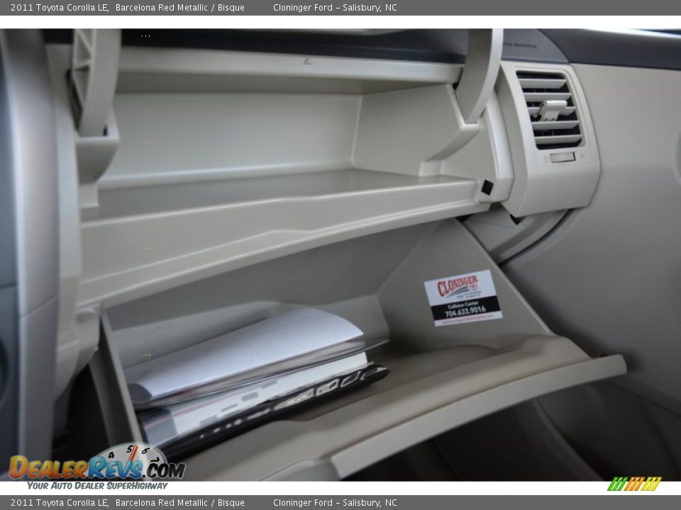 2011 Toyota Corolla LE Barcelona Red Metallic / Bisque Photo #27