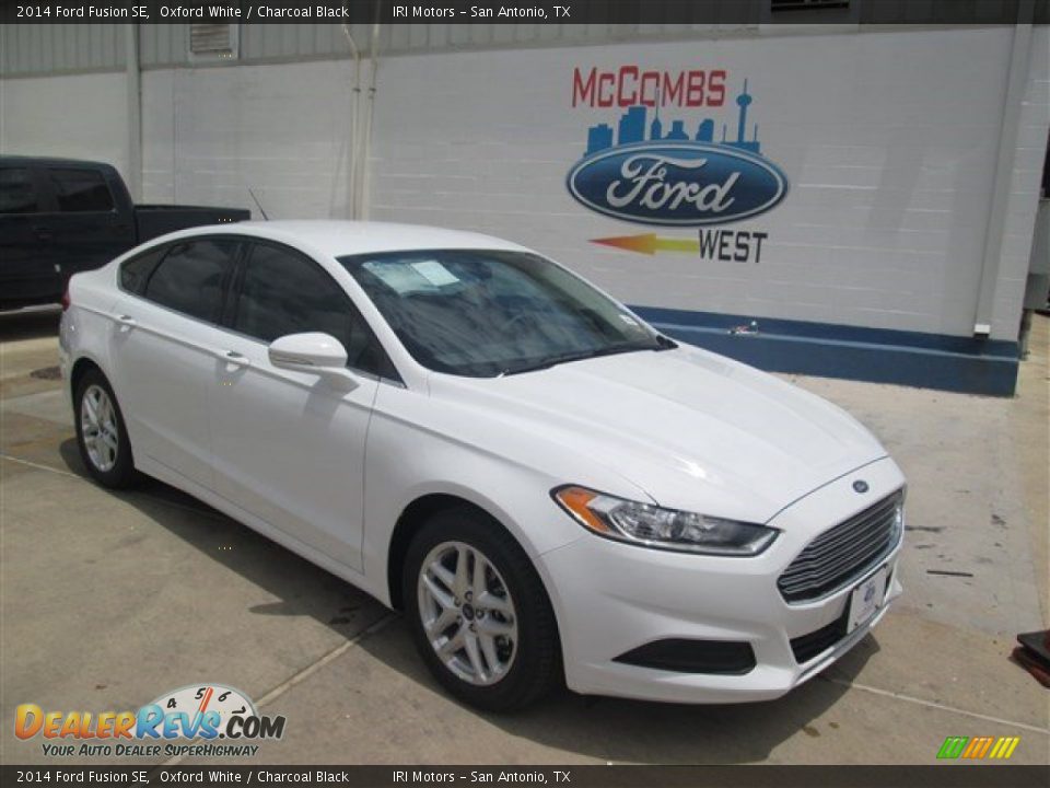 2014 Ford Fusion SE Oxford White / Charcoal Black Photo #1