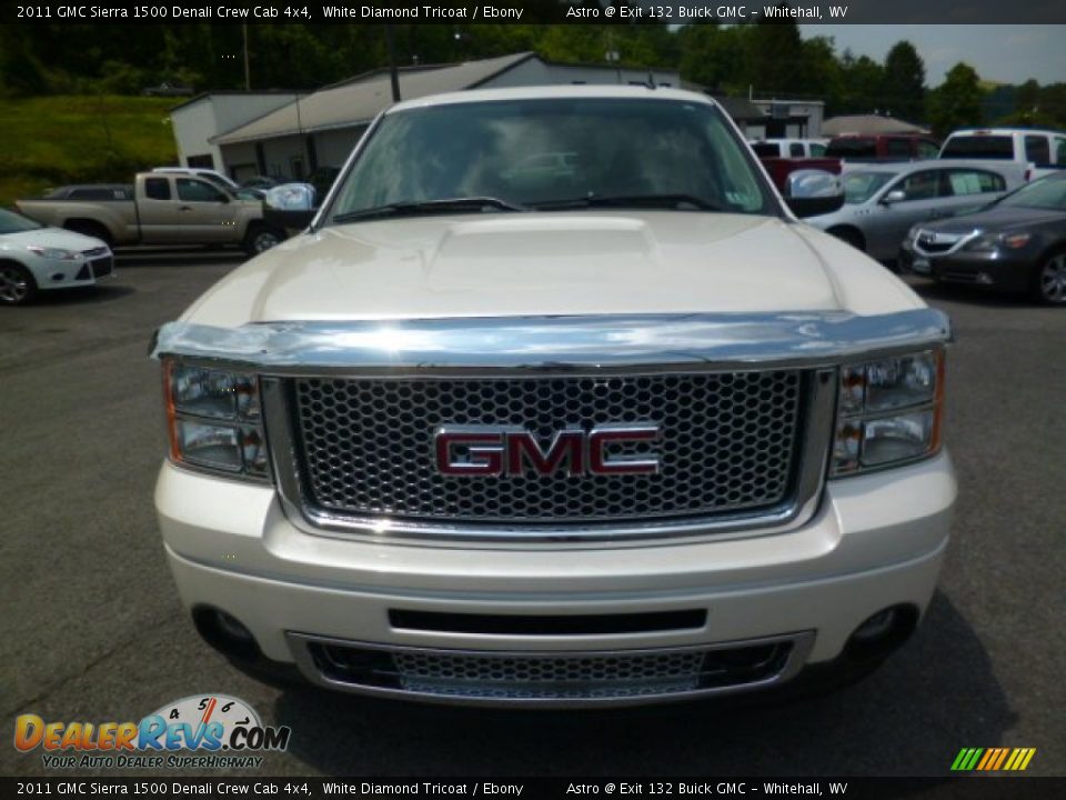 2011 GMC Sierra 1500 Denali Crew Cab 4x4 White Diamond Tricoat / Ebony Photo #2