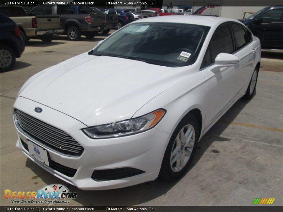 2014 Ford Fusion SE Oxford White / Charcoal Black Photo #3