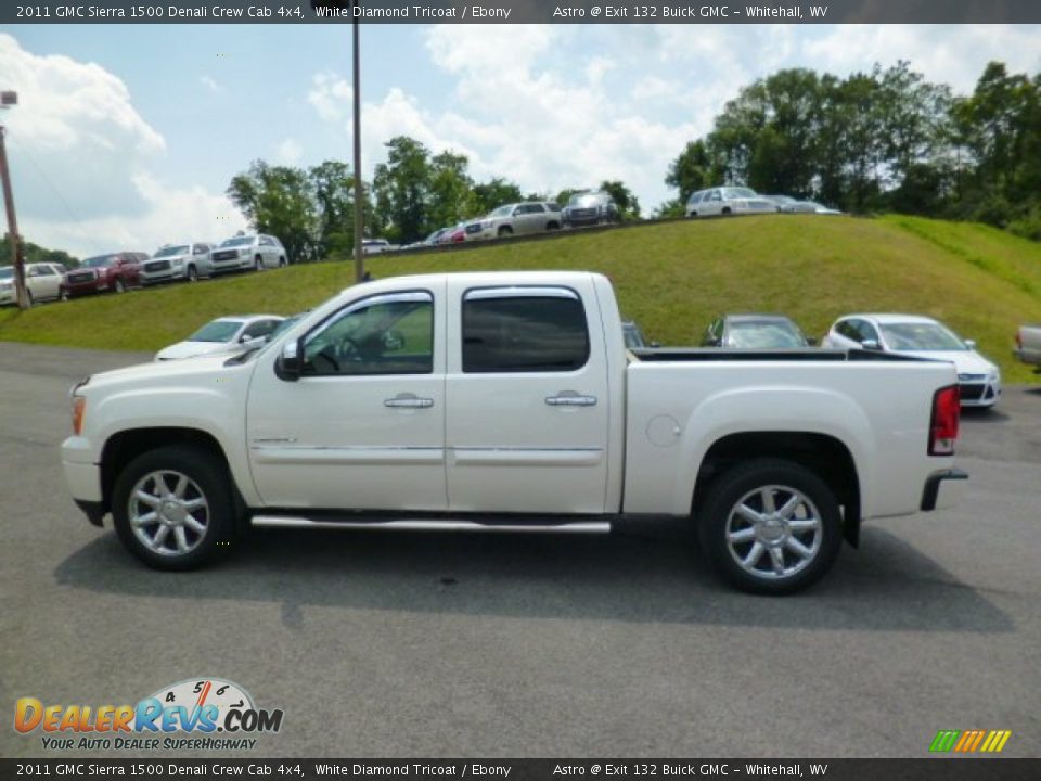 2011 GMC Sierra 1500 Denali Crew Cab 4x4 White Diamond Tricoat / Ebony Photo #4