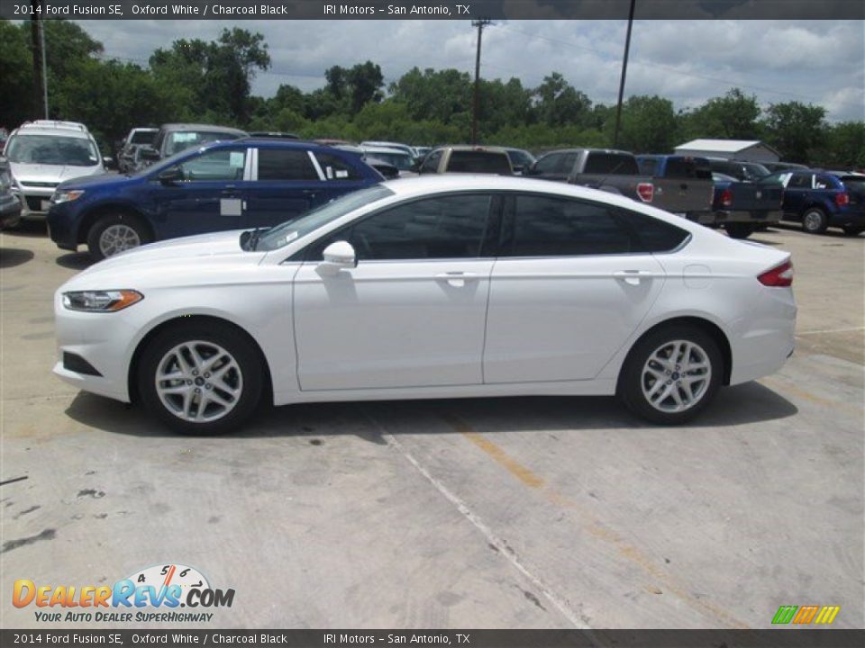 2014 Ford Fusion SE Oxford White / Charcoal Black Photo #4