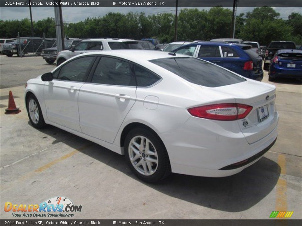 2014 Ford Fusion SE Oxford White / Charcoal Black Photo #5