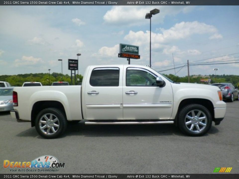 2011 GMC Sierra 1500 Denali Crew Cab 4x4 White Diamond Tricoat / Ebony Photo #7