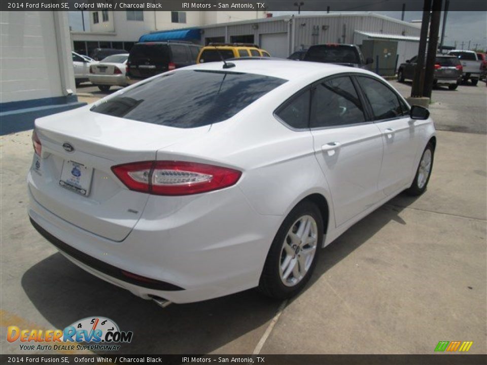 2014 Ford Fusion SE Oxford White / Charcoal Black Photo #7