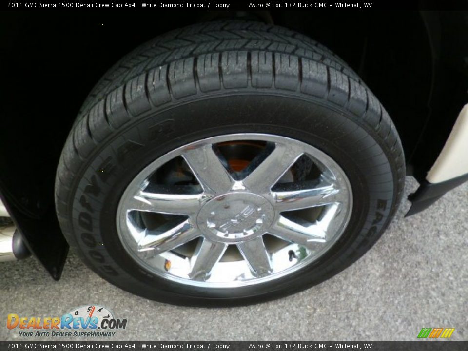 2011 GMC Sierra 1500 Denali Crew Cab 4x4 White Diamond Tricoat / Ebony Photo #8
