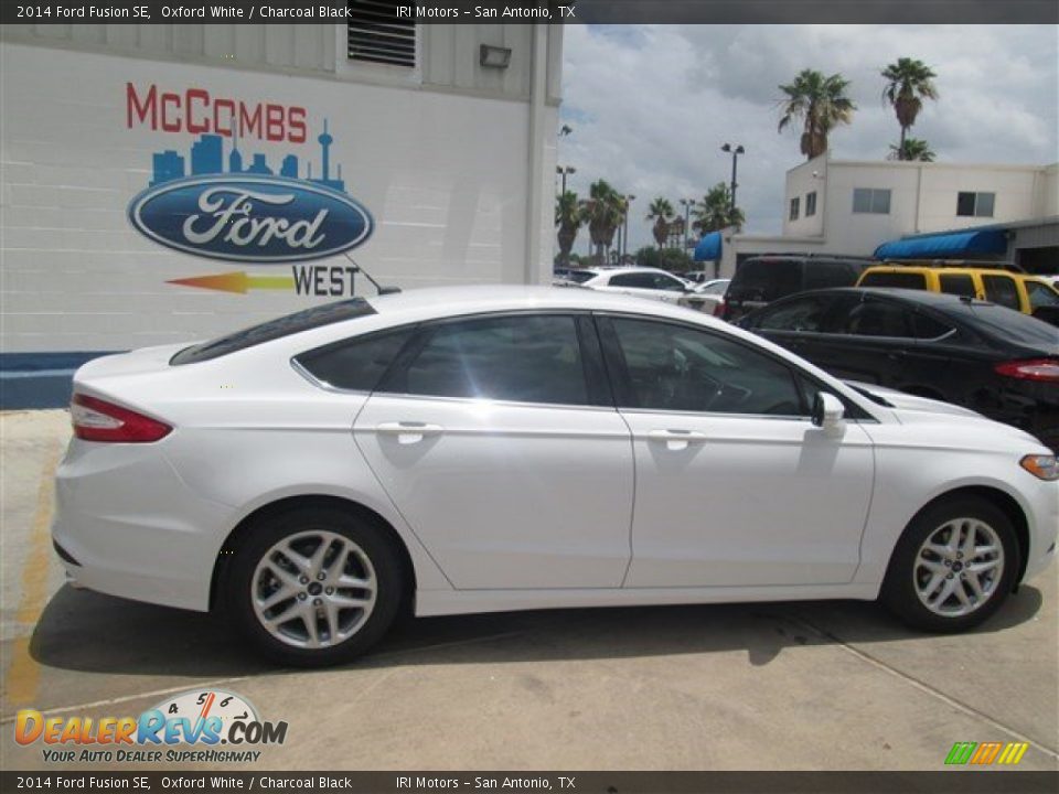 2014 Ford Fusion SE Oxford White / Charcoal Black Photo #8