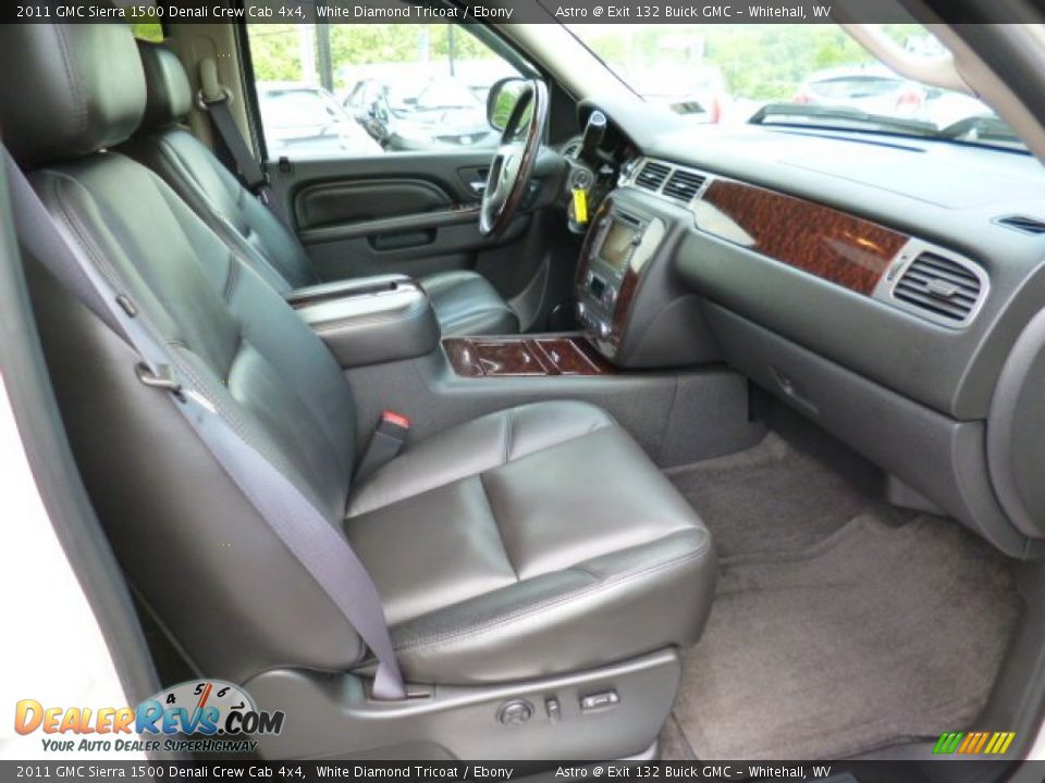 2011 GMC Sierra 1500 Denali Crew Cab 4x4 White Diamond Tricoat / Ebony Photo #9