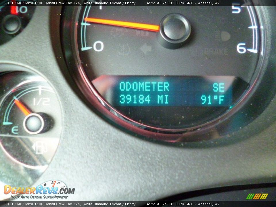 2011 GMC Sierra 1500 Denali Crew Cab 4x4 White Diamond Tricoat / Ebony Photo #20