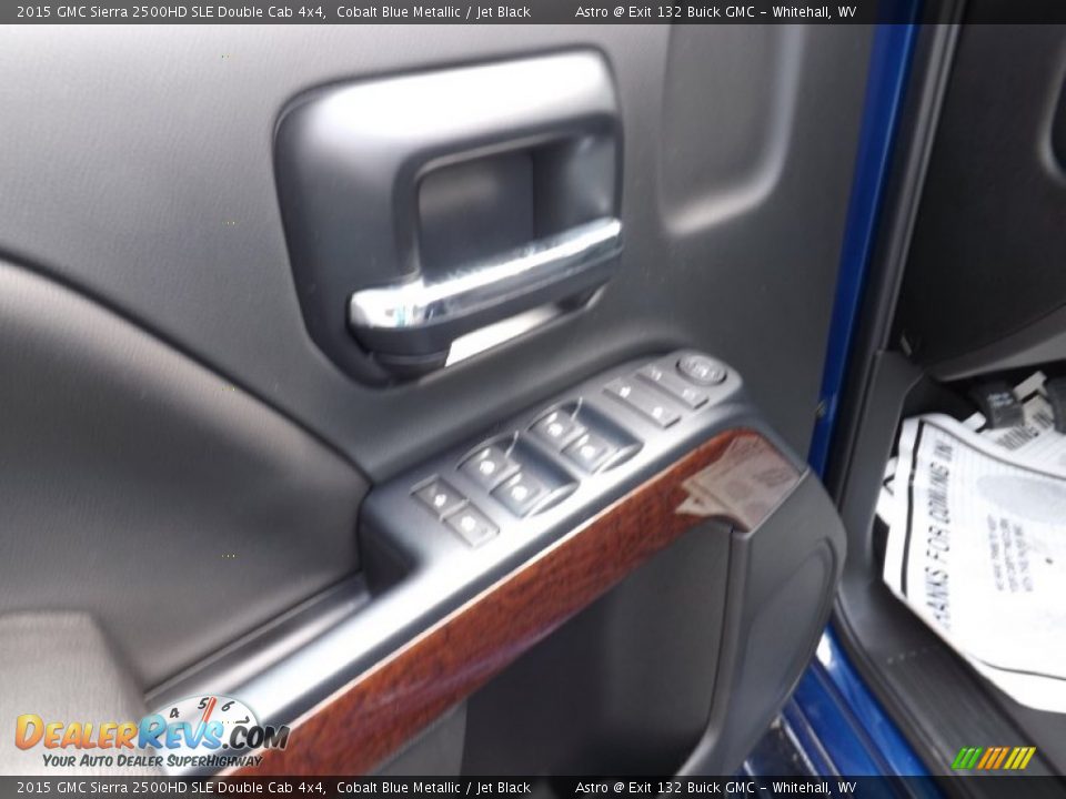 2015 GMC Sierra 2500HD SLE Double Cab 4x4 Cobalt Blue Metallic / Jet Black Photo #11