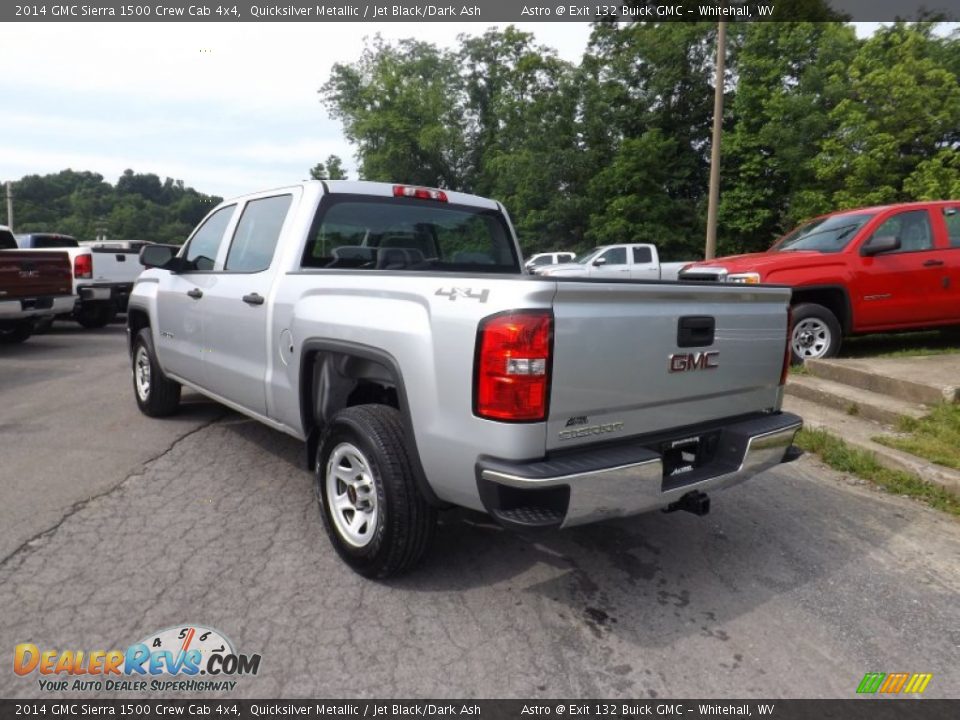 2014 GMC Sierra 1500 Crew Cab 4x4 Quicksilver Metallic / Jet Black/Dark Ash Photo #4