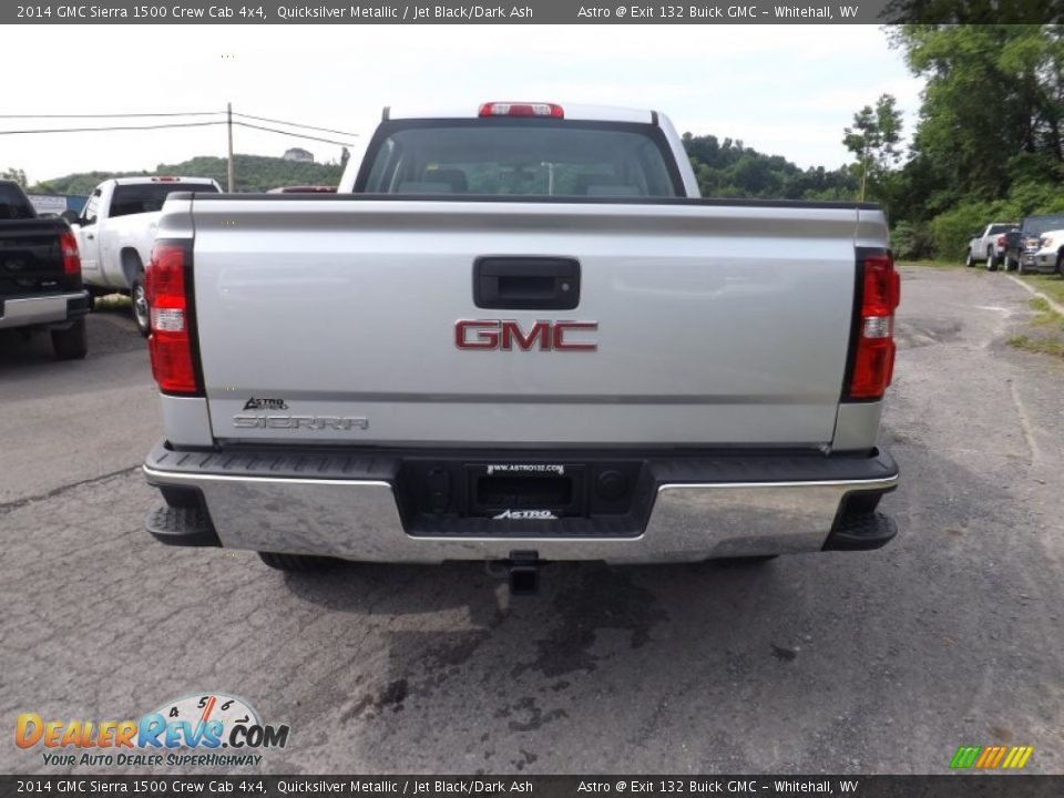 2014 GMC Sierra 1500 Crew Cab 4x4 Quicksilver Metallic / Jet Black/Dark Ash Photo #5