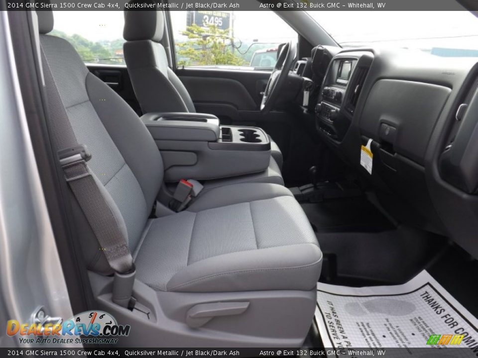 2014 GMC Sierra 1500 Crew Cab 4x4 Quicksilver Metallic / Jet Black/Dark Ash Photo #8