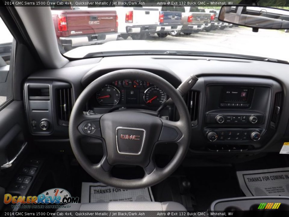 2014 GMC Sierra 1500 Crew Cab 4x4 Quicksilver Metallic / Jet Black/Dark Ash Photo #10