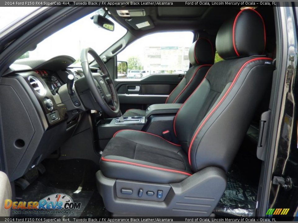2014 Ford F150 FX4 SuperCab 4x4 Tuxedo Black / FX Appearance Black Leather/Alcantara Photo #6