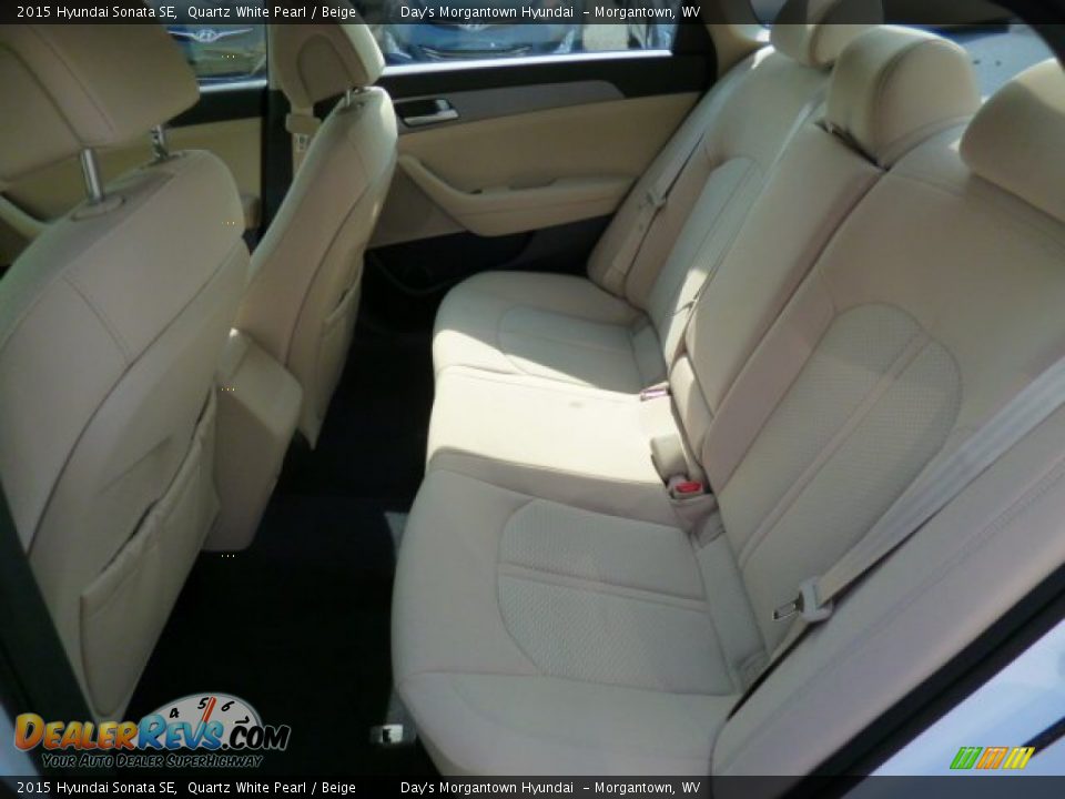 2015 Hyundai Sonata SE Quartz White Pearl / Beige Photo #13
