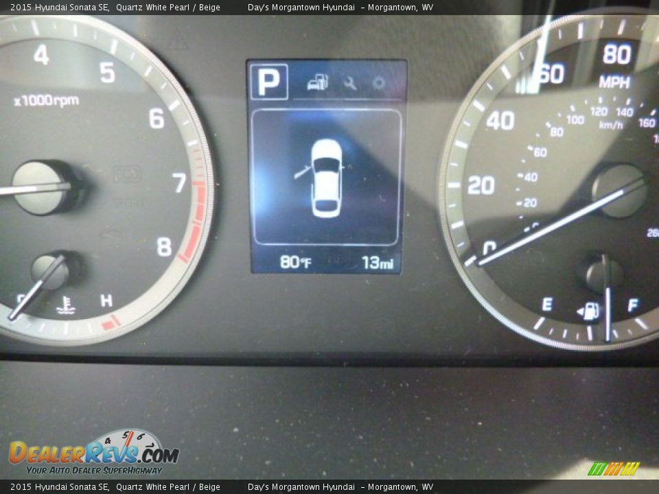 2015 Hyundai Sonata SE Quartz White Pearl / Beige Photo #20