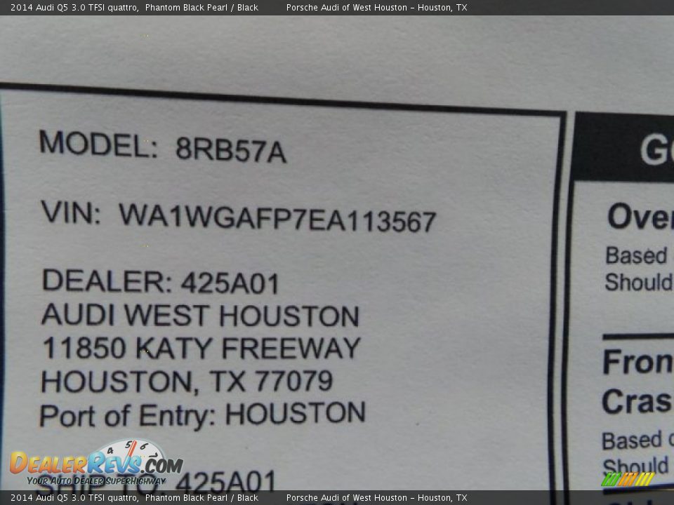 2014 Audi Q5 3.0 TFSI quattro Phantom Black Pearl / Black Photo #34