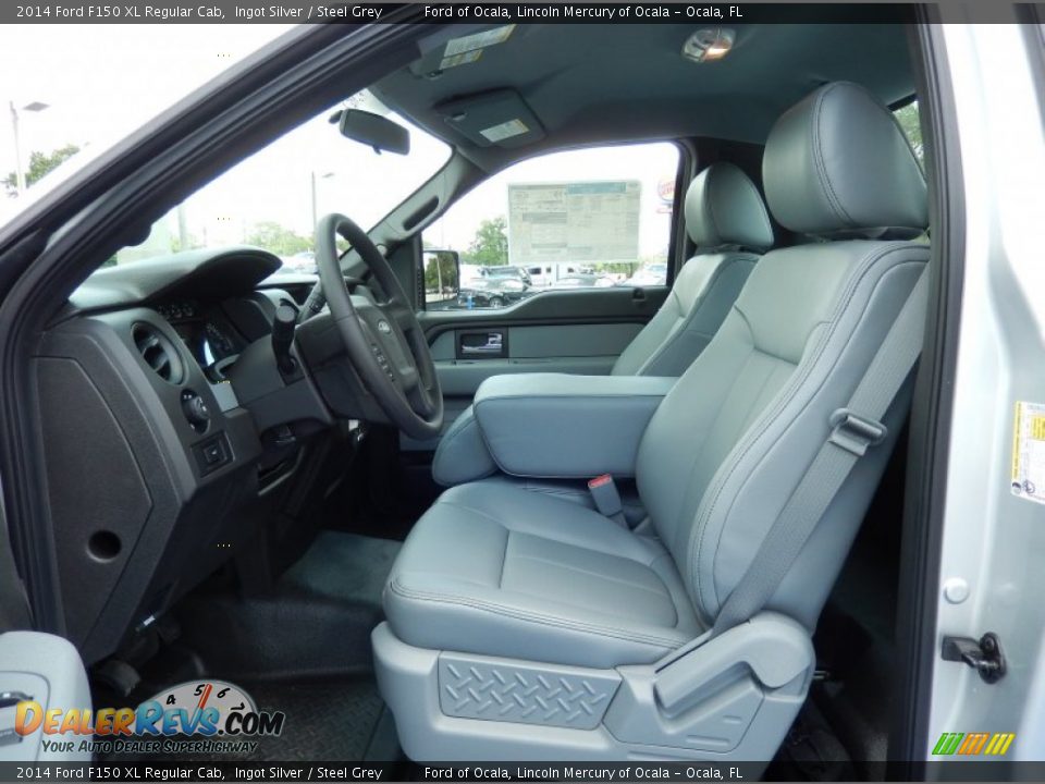 Steel Grey Interior - 2014 Ford F150 XL Regular Cab Photo #6