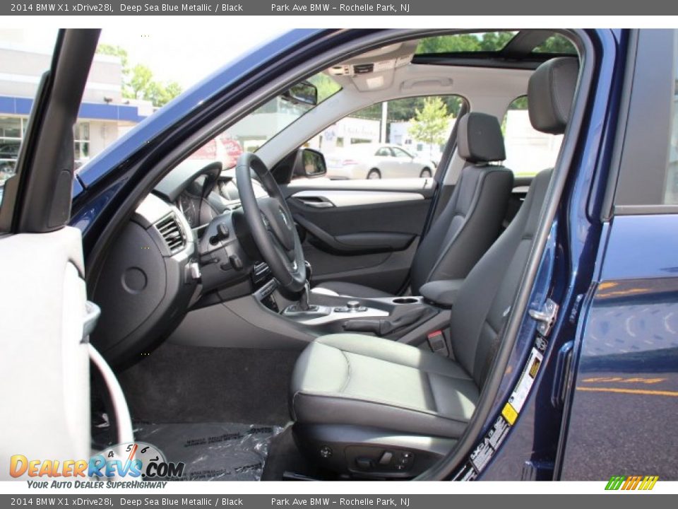 2014 BMW X1 xDrive28i Deep Sea Blue Metallic / Black Photo #11