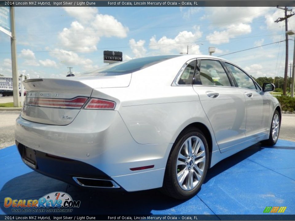 2014 Lincoln MKZ Hybrid Ingot Silver / Light Dune Photo #3