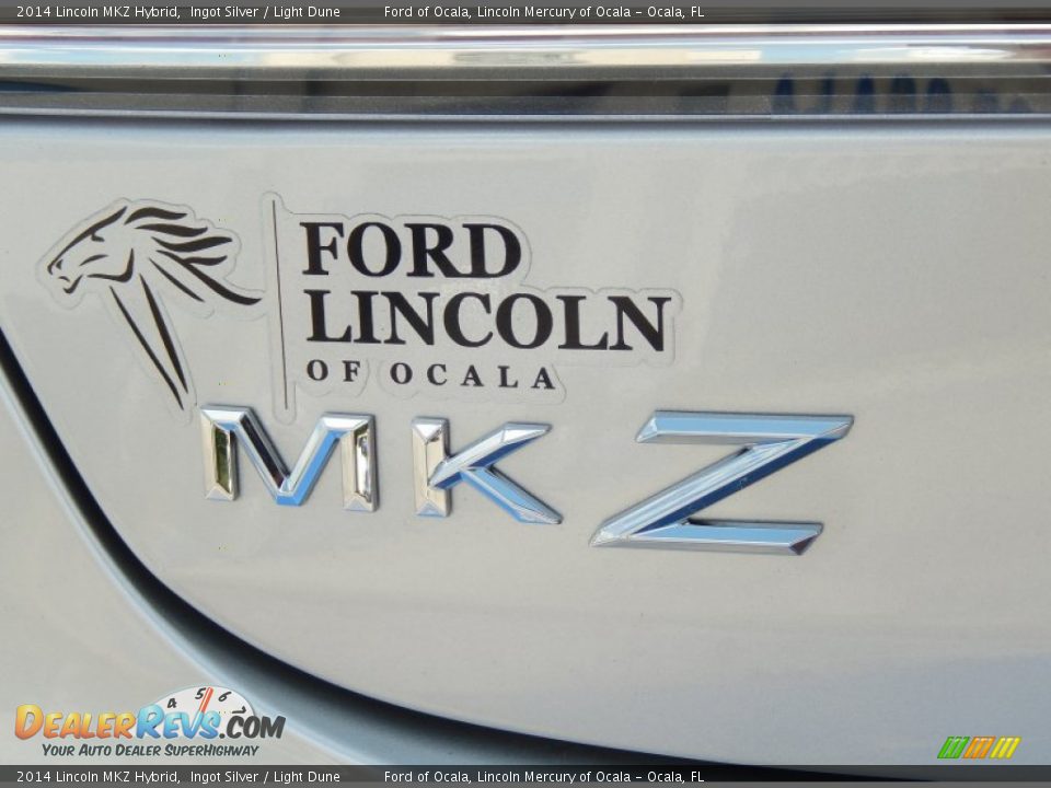 2014 Lincoln MKZ Hybrid Ingot Silver / Light Dune Photo #4