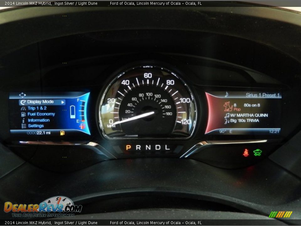 2014 Lincoln MKZ Hybrid Ingot Silver / Light Dune Photo #9